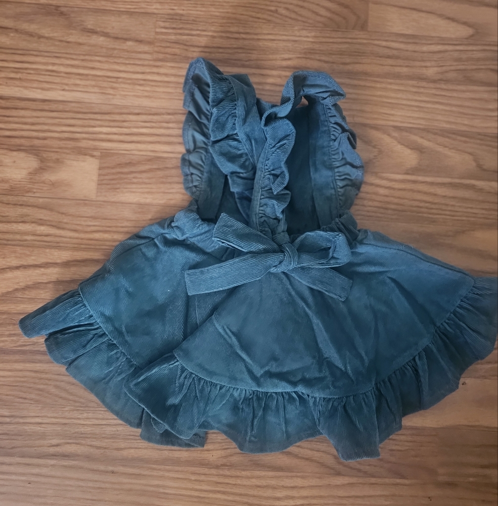 Teal Ruffled Dress - Picture 2 of 2
